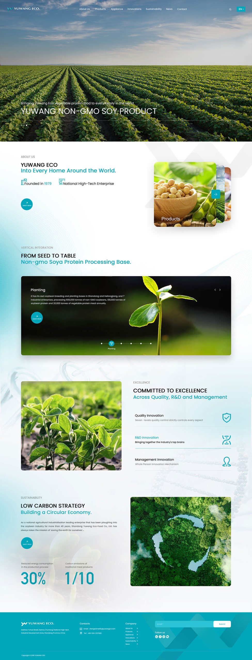 Shandong Yuwang Ecological Food Industry Co., Ltd. 项目展示